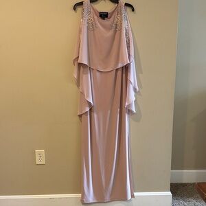 R&M Richards Mauve Maxi Dress with Embellishments